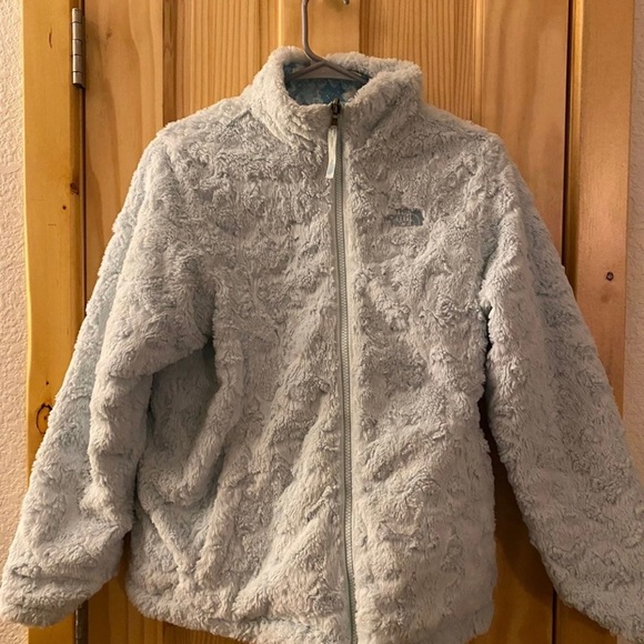 The North Face Girls Reversible Mossbud Swirl Coat XL - Picture 5 of 8